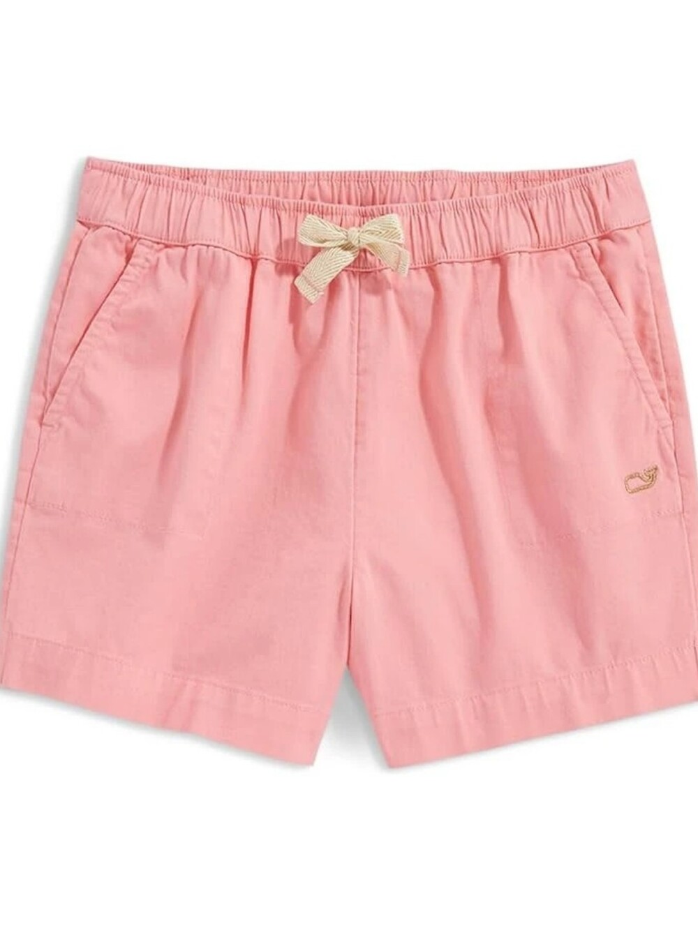 {Vineyard Vines} Kids Girls’ Pull On Twill Short (Little Kid) Coral